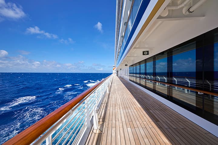 Promenade Deck aboard ASUKA III
